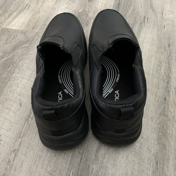 Nautica Orwell Mens Shoes Size 12 Black Comfortable Utility Work Slip On NICE - Picture 9 of 11
